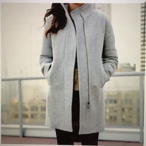 J Crew City Coat Light Gray